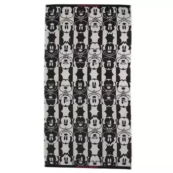 Marushin Bath Disney Mickey Mouse Face 2006043600 Towel, Pattern, Cute,