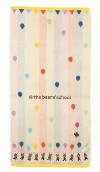 Marushin Bath The Bear 60 x 120 Balloon 4335000400 Towel, School, cm, March, 100% Cotton,