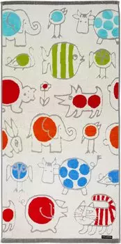Marushin Bath Towel LISA LARSON 60 x 120cm Baby Mikey and Friends 6805004200 Approx. белый