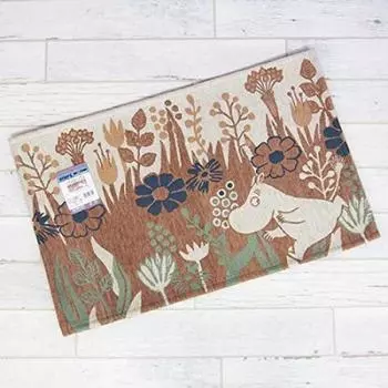 Marushin Entrance Mat MOOMIN 50 x 80cm Looking for a Flower Garden 1545002100 Approx.