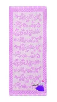 Marushin Face Disney Princess 34 x Rap 2005008200 Towel, Tangled, Approx. 80cm, Dress,