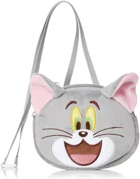 Marushin Face Pocket Pouch Tom and Jerry Smile Tom Kindergarten Entrance Preparation for Nursery Elementary Characters 4105014500 Goods, Kindergarten,