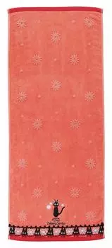Marushin Face Studio Ghibli Delivery Lace Antibacterial and 34 x 80cm Towel, Kiki s Service Jiji, 100% Cotton, Deodorizing, Approx. (1005040600)