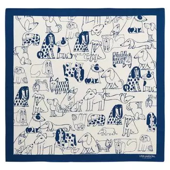 Marushin Furoshiki Lisa Larson Dog Square Scandinavian 70x70 см Подарок на день рождения Подарок Сделано в Японии Senshu Cotton 6905012900 Для мам