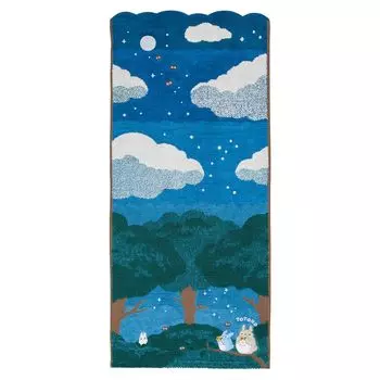 Marushin Ghibli Лицо Мой сосед Персонаж Лунная ночь Полотенце, Тоторо, 100% хлопок, Мерч, Подарок, День рождения, День матери, (1005045500)