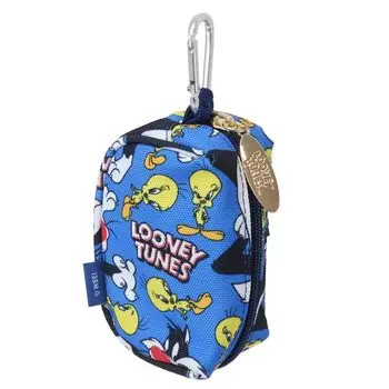 Marushin Golf Ball Case Looney Tunes Looney Pattern Character with Carabiner 4105051700
