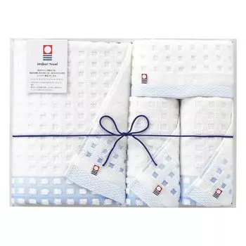 Marushin Imabari Towel 1 Wash 2 Face 1 Bath Made in Family Celebration 0080310700 Towel, Gift, Towel, Towels, Towel, Japan, Soumi, Present, Gift,