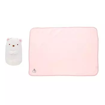 Marushin Mascot Drawstring Blanket Sumikkogurashi Mogyutto Polar Bear H70 x W100cm Blanket Cute Fluffy Stylish Cold Weather Goods 6575029900 Approx.