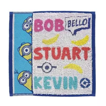 Marushin Mini Towel Minion Play Together Character Antibacterial Odor Resistant Cotton 4805058600 100%
