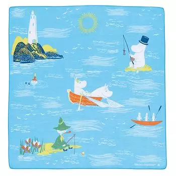 Marushin Moomin Moomin Cute Hand Hand 1405040300 Handkerchief, Callastus, Nordic, Valley, Stylish, Handkerchief, Towel, Tenugui, Furoshiki, Towel,