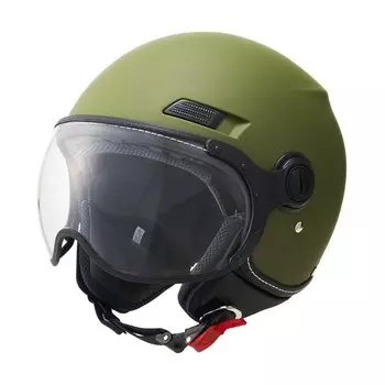 Мотоциклетный шлем MARUSHIN Jet SAFIT Matte Khaki L, размер 4341609 MS-340 (59-60см)