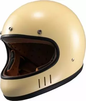 MARUSHIN Motorcycle Helmet Neo Retro Full Face DRILL Ivory L Size MNF2 02002715 (59-60cm) слоновая кость