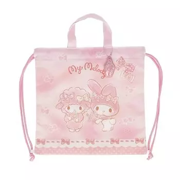 Marushin Спортивная сумка для одежды Рюкзак со шнурком Sanrio My Melody Many Cute Ribbon Спортивная сумка для одежды Товары для поступления в детский сад Подготовка к