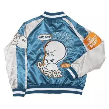 Marushin Sukajan Casper Ghost Look Взрослый Грудь 58 см в горизонтальном положении Рукав 63 см 58 см 4755004500 (L) Приблизительное измерение. Длина приблизительная. длина