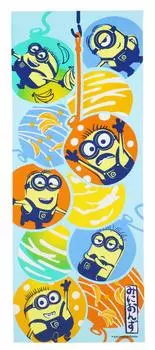 Marushin Tenugui MINION Миньон 34 x 90 см Водный шар и миньоны Сделано в Японии 4805029100
