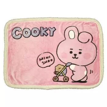 Marushin Throw BT21 Official Goods Одеяло В70 x Ш100 см Милое пушистое Стильное Товары для холодной погоды 5785018100 Boa_COOKY