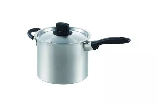 Maruyama Giken Soen SOUEN Глубокая кастрюля 18 см Совместимо с Совместимо с Газовая нержавеющая сталь Сделано в Tsubame Sanjo IH, Плита, Сталь, Япония, SE-10 серебряный