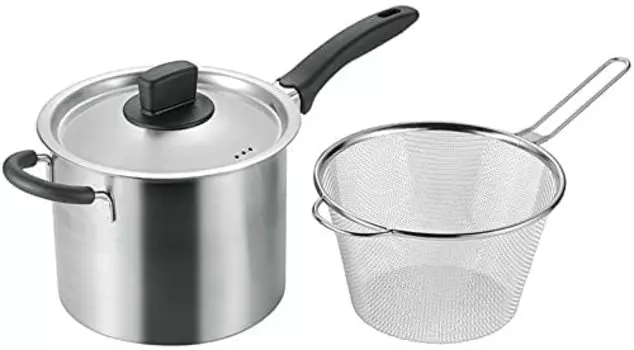 Maruyama Giken Soen SOUEN Mini Pasta Pot 18cm IH Compatible Gas Stove Compatible Stainless Steel Made in Japan Tsubame Sanjo (with strainer) SE-08