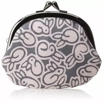 Кошелек для монет Maruzen с японским узором, отбеленный, 3,3 дюйма, кролик 0