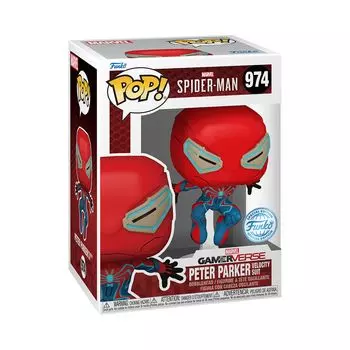 Фигурка Питера Паркера из Marvel 2 Funko PETER PARKER 2 Spider-Man POP! (КОСТЮМ СКОРОСТИ) - ЧЕЛОВЕК-ПАУК [Эксклюзив]