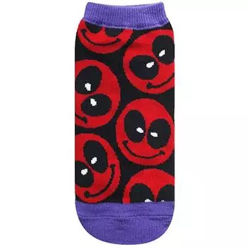 MARVEL Deadpool socks flyer SPSOC315 black/purple 22cm~24cm