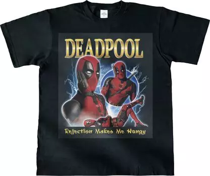 Футболка Marvel Deadpool Wolverine Black L size [Inrock] и
