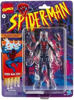 Marvel Legends Retro Package 6 дюймов Фигурка 2099 MARVEL LEGENDS RETRO PACKAGE SERIES 6 дюймов 2099 Marvel Legends ML Винтажный Человек-паук Человек-паук /