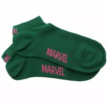 Marvel Logo Sneaker Socks Logo Green Green SPSOC1936L зелёный