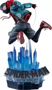Marvel Miles Morales Awakening Scale Полистоун Полиуретан Пластик Хлопок Окрашенная Полная Фигурка Человек-Паук Spider-Verse 1/6 & & & синий