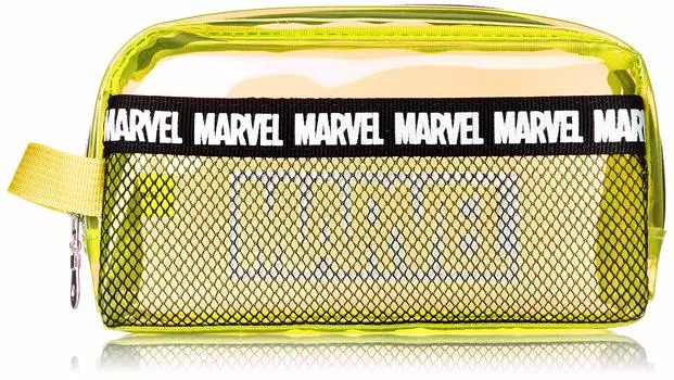 MARVEL Прозрачный мешочек с сетчатым карманом Желтый [Marvel] MV-167b mv- (МВ-171)