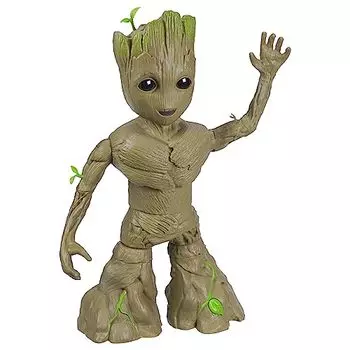 Marvel Studios I Am Groot Groove N Grow Groot, 13,5-дюймовая интерактивная фигурка, реагирует на музыку и звуки, игрушки супергероев для детей от 4 лет и старше