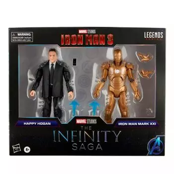 MARVEL STUDIOS THE INFINITY SAGA 2021 MARVEL LEGENDS 6-дюймовая фигурка 2PACK IRON MAN 3 HAPPY HOGAN IRON MAN MARK XXI Marvel Legends ML MCU Фильм /