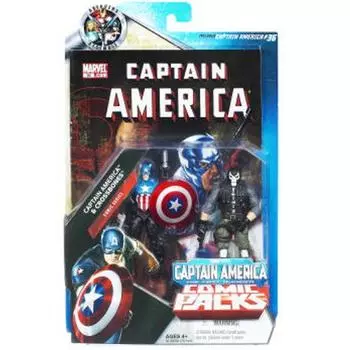Marvel Universe MarvelUniverse Comics 2 Pack Капитан Америка Кроссбоунс 3.75 и [Игрушки и хобби]
