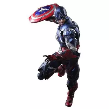 MARVEL UNIVERSE VARIANT PLAY ARTS Кай Капитан Америка подвижная окрашенная фигурка из ПВХ