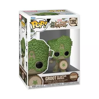 Marvel We Are Groot Groot Captain America Figure Funko Groot as Captain America Funko Pop! Marvel WAG-