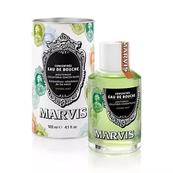 MARVIS Ополаскиватель для полости рта с перечной мятой, без спирта, произведено в Италии, 120 мл