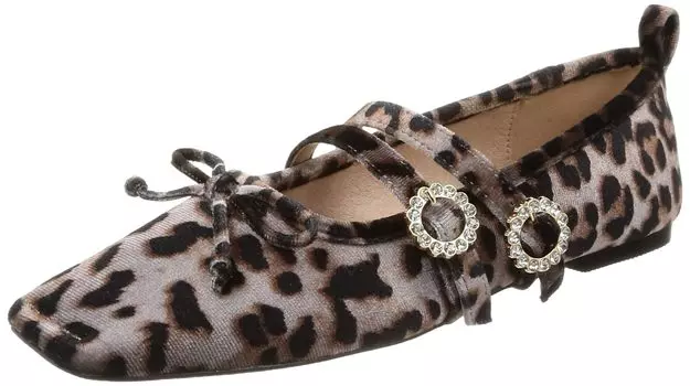 Mary Jane Flat Shoes RWGS234518 ANIMAL cm [Fur Fur] Women s 24.5