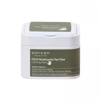 [Mary&May] Cica Houttuynia Успокаивающая маска с чайным деревом 400 г 30 шт.