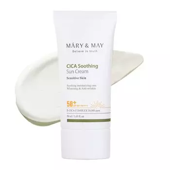 Mary&May Cica Soothing Sun Cream SPF 50+ PA++++ 50 ml AUTHENTIC STORE