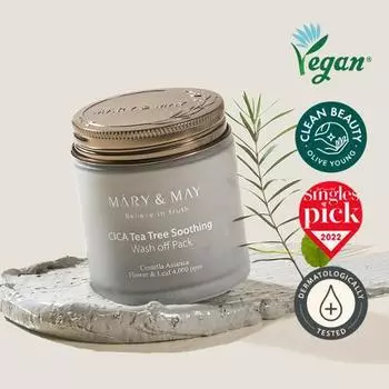 Mary&May Cica Tea Tree Soothing Wash-Off Pack 125g
