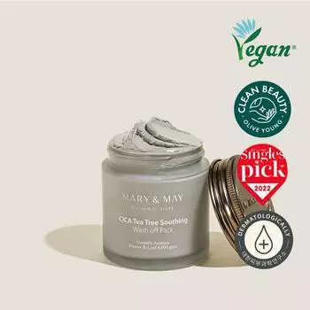 Mary&May Cica Tea Tree успокаивающая смываемая упаковка 125 г