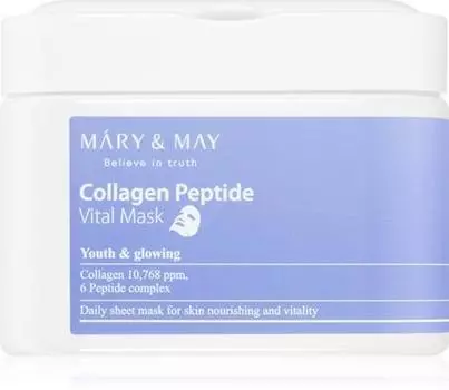 Mary & May Collagen Peptide Vital Mask Ensemble De Masque En Tissu Effet Anti-rides TU прозрачный