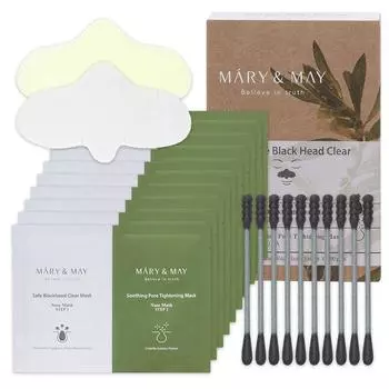 Mary&May Daily Safe Black Head Clear Nose Pack Set 10ea AUTHENTIC STORE