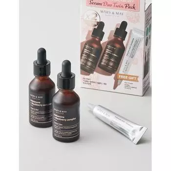 Mary May Idebenone Blackberry Complex Serum Duo Twin Pack Serum 30 мл X2ea + Eye Cream 12 г