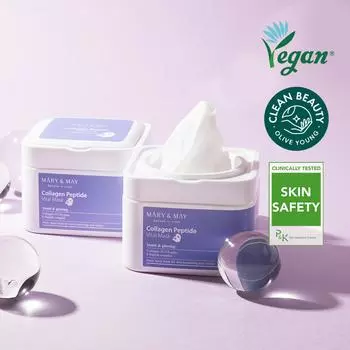 Mary&May Коллагеновая пептидная жизненная маска, 30 листов