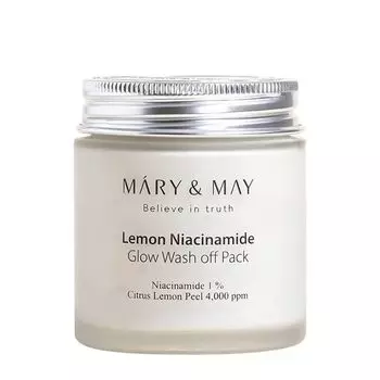 Mary & May Lemon Niacinamine Glow Wash off Pack, очищающее средство, KBeauty, корейская косметика, пробник