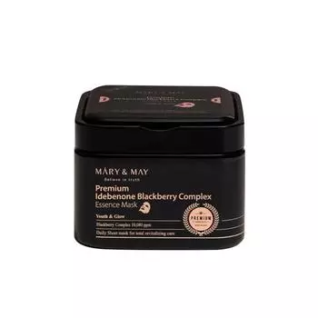 MARY&MAY Premium Idebenone BlackBerry Complex 250г/20шт