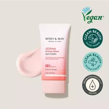 Mary&May Солнцезащитный крем Vegan Primer Glow SPF50+ PA++++ 50 мл