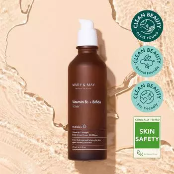 MARY & MAY Тоник с витамином B5 + бифида 120 мл