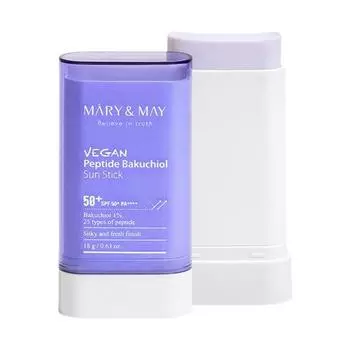 [Mary&May] Vegan Peptide Bakuchiol Sun Stick 50+ PA++++ 18г